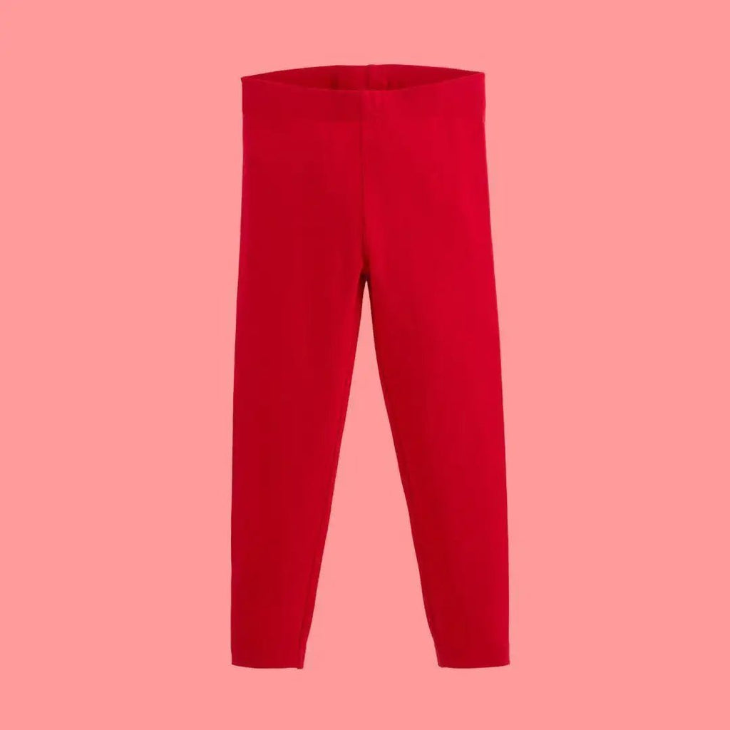 ScandiBugs Own Label Organic Leggings - Roaring Red - Baby&More