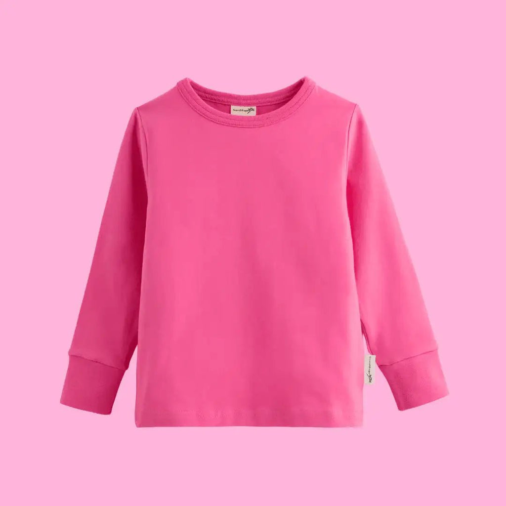 ScandiBugs Own Label Organic Long Sleeve Top - Bubblegum Pink - Baby&More