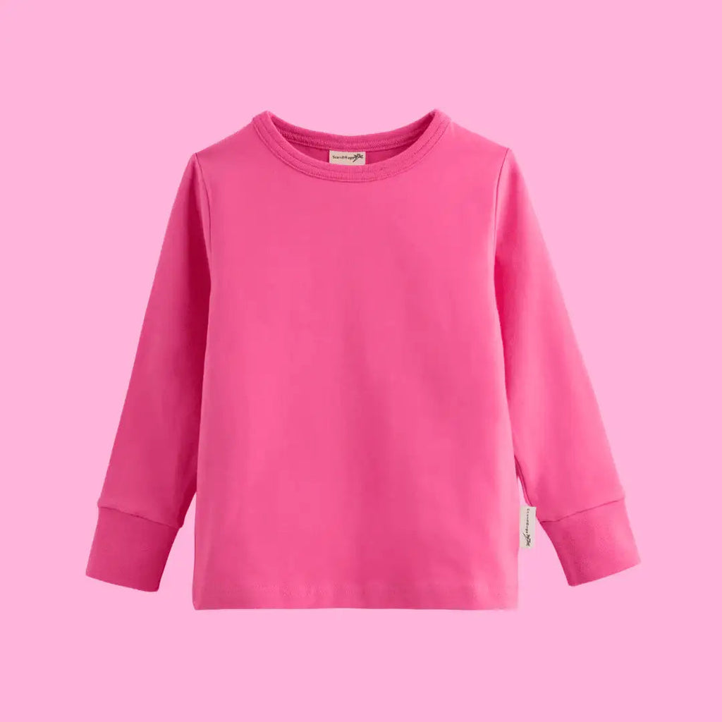ScandiBugs Own Label Organic Long Sleeve Top - Bubblegum Pink