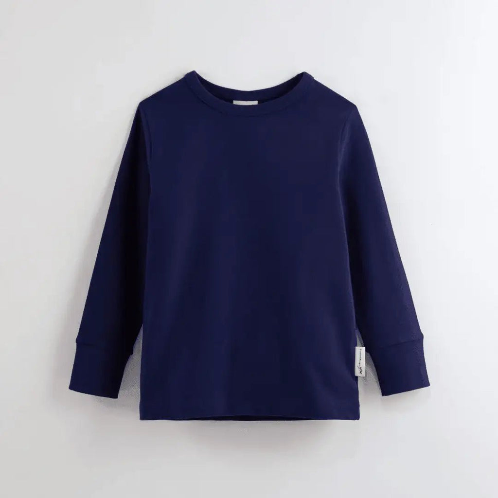 ScandiBugs Own Label Organic Long Sleeve Top - Deep Sea Navy - Baby&More