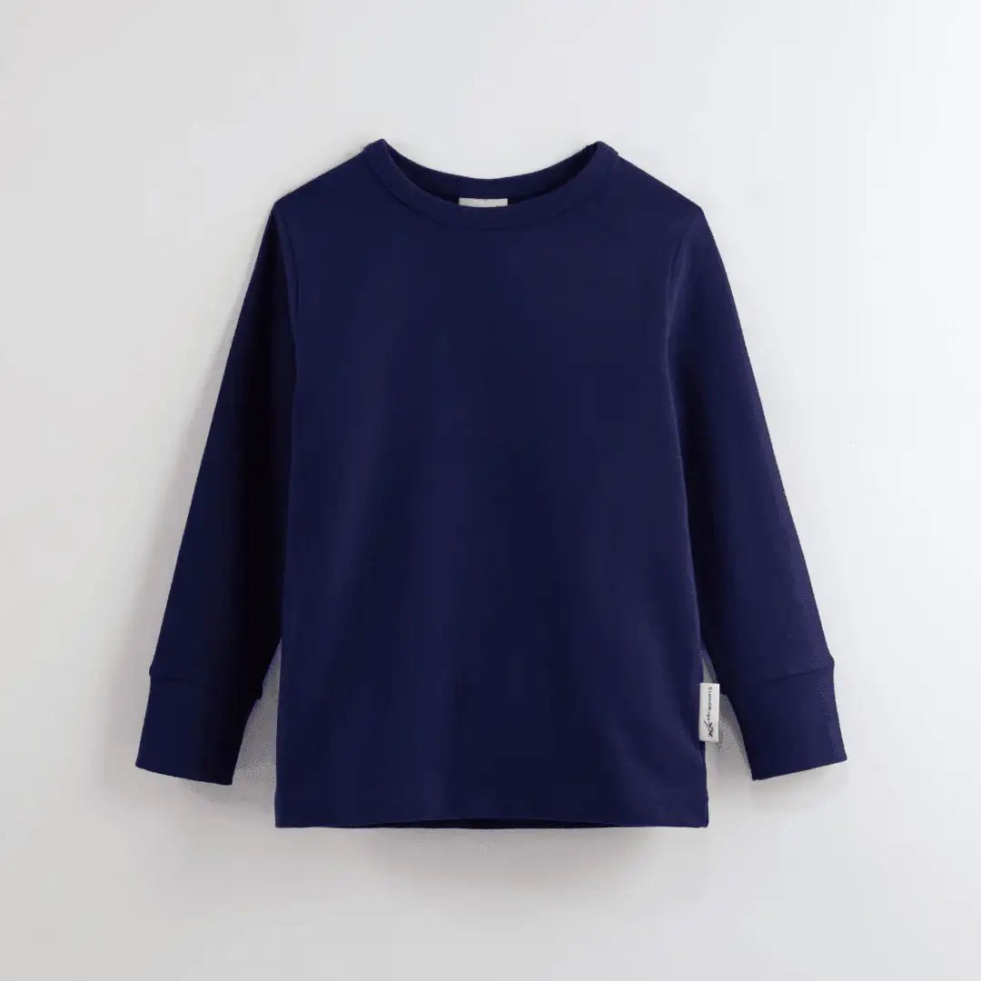 ScandiBugs Own Label Organic Long Sleeve Top - Deep Sea Navy - Baby&More