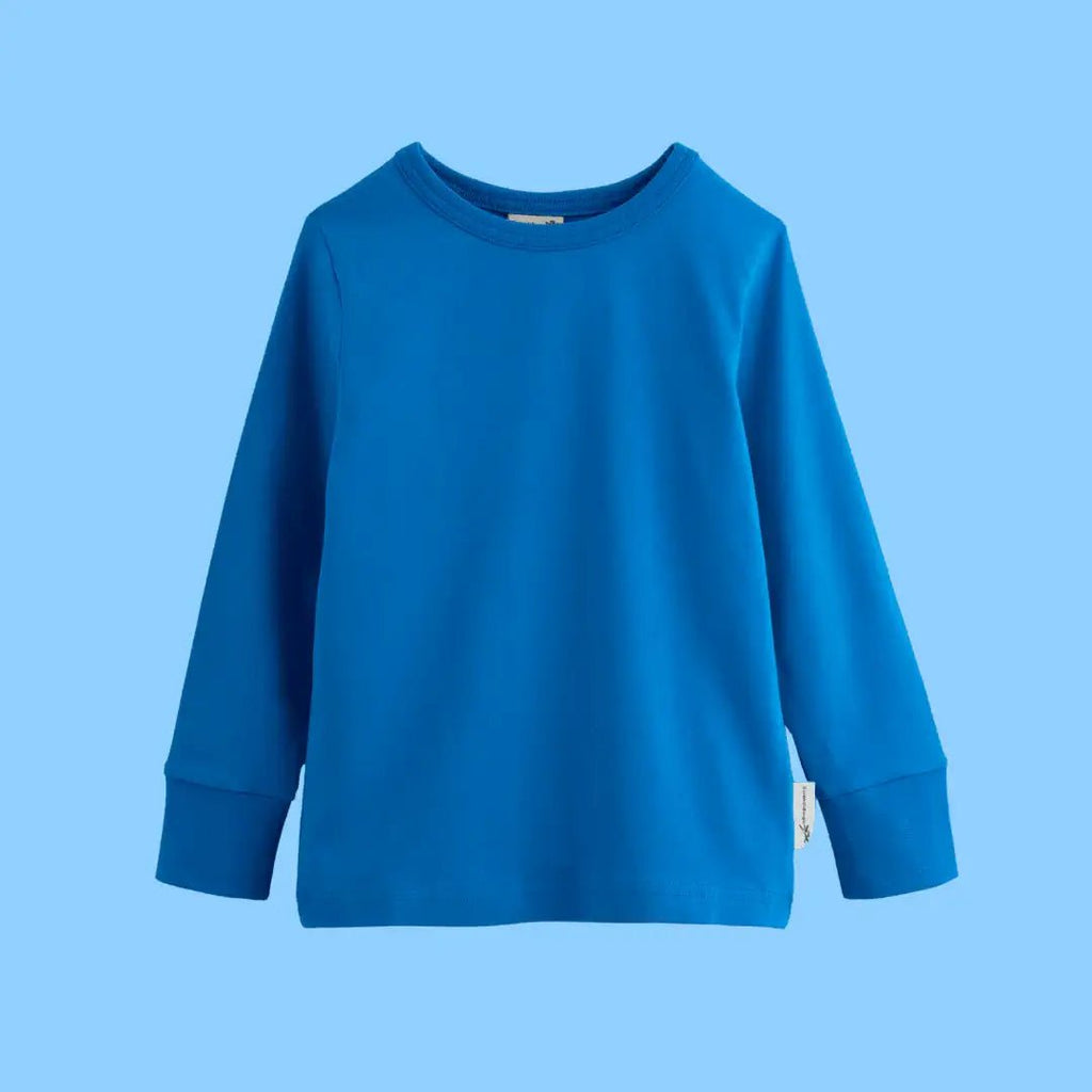 ScandiBugs Own Label Organic Long Sleeve Top - Peacock Blue - Baby&More