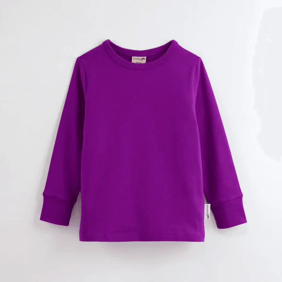 ScandiBugs Own Label Organic Long Sleeve Top - Perfectly Purple