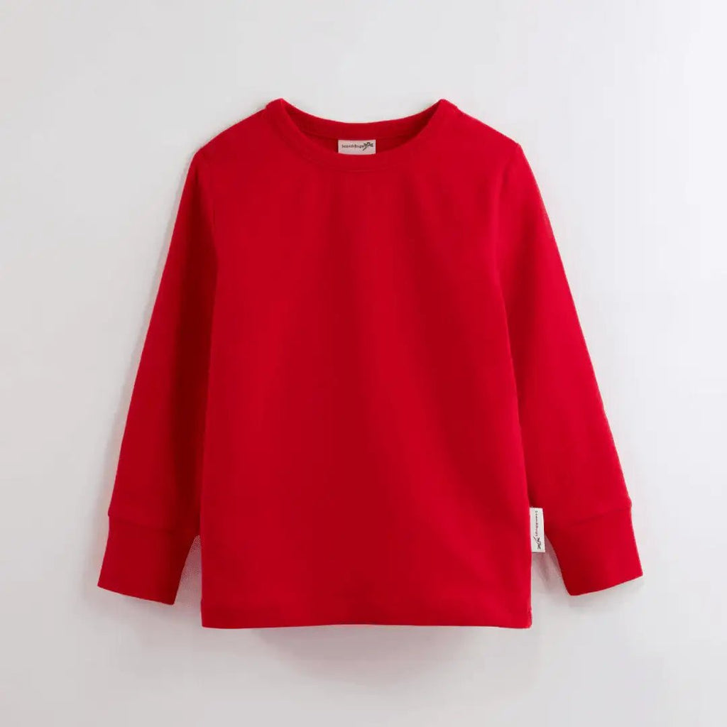 ScandiBugs Own Label Organic Long Sleeve Top - Roaring Red - Baby&More