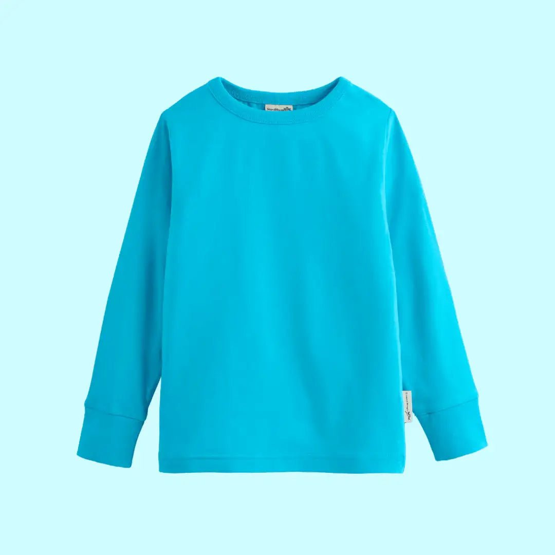 ScandiBugs Own Label Organic Long Sleeve Top - Tempting Turquoise - Baby&More