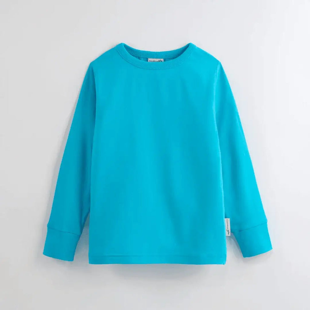 ScandiBugs Own Label Organic Long Sleeve Top - Tempting Turquoise - Baby&More