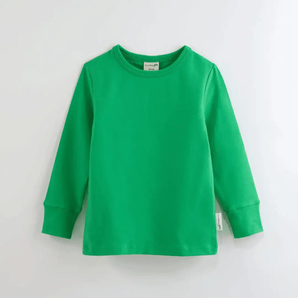ScandiBugs Own Label Organic Long Sleeve Top - Tropical Green - Baby&More