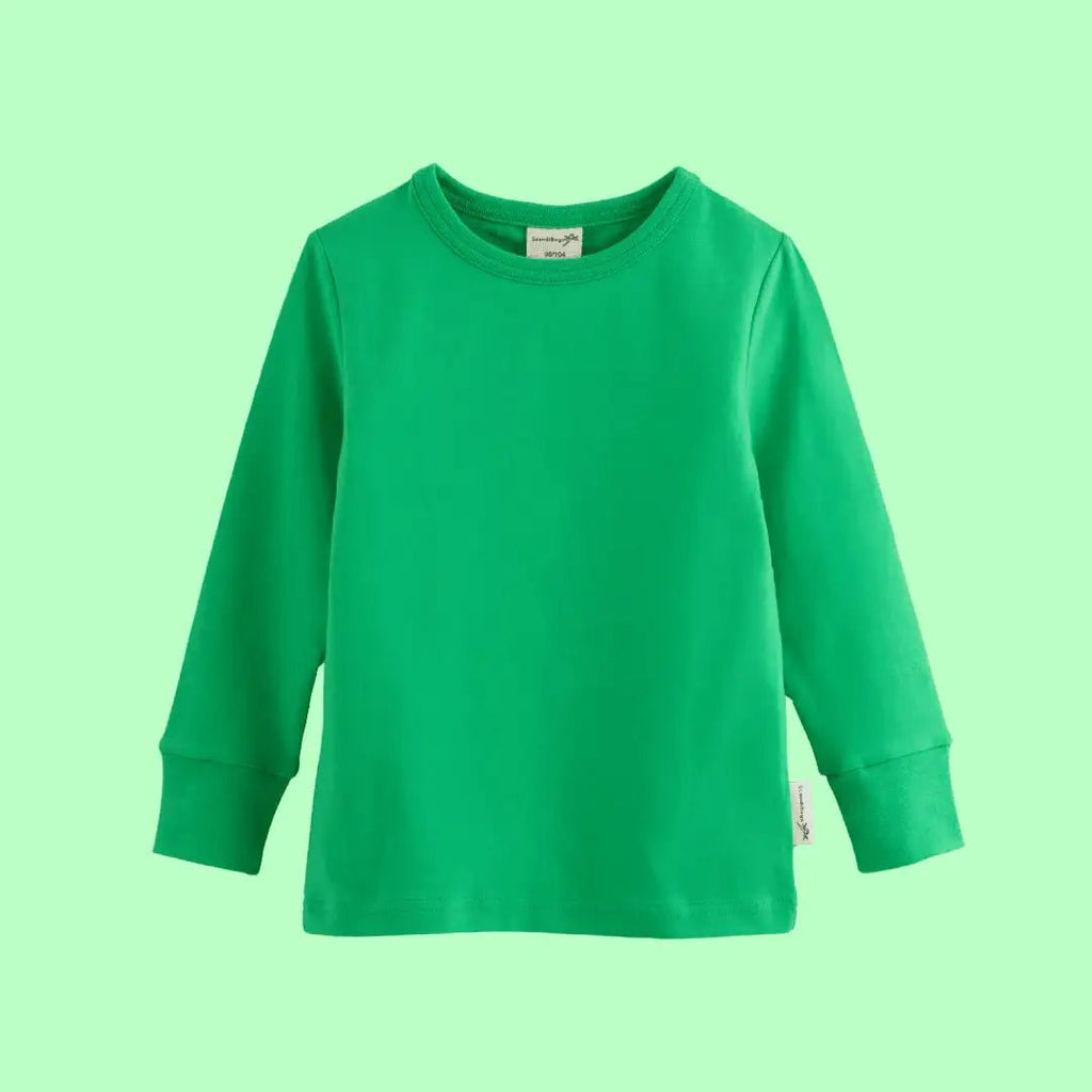 ScandiBugs Own Label Organic Long Sleeve Top - Tropical Green - Baby&More