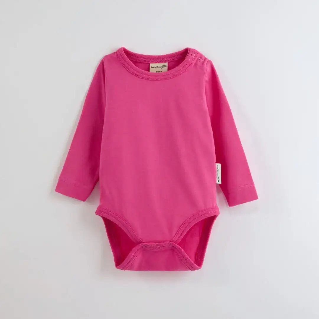ScandiBugs Own Label Organic Long Sleeve Vest - Bubblegum Pink - Baby&More