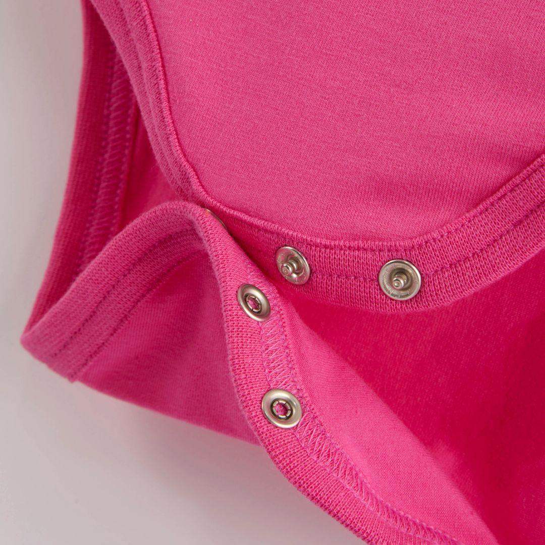 ScandiBugs Own Label Organic Long Sleeve Vest - Bubblegum Pink - Baby&More