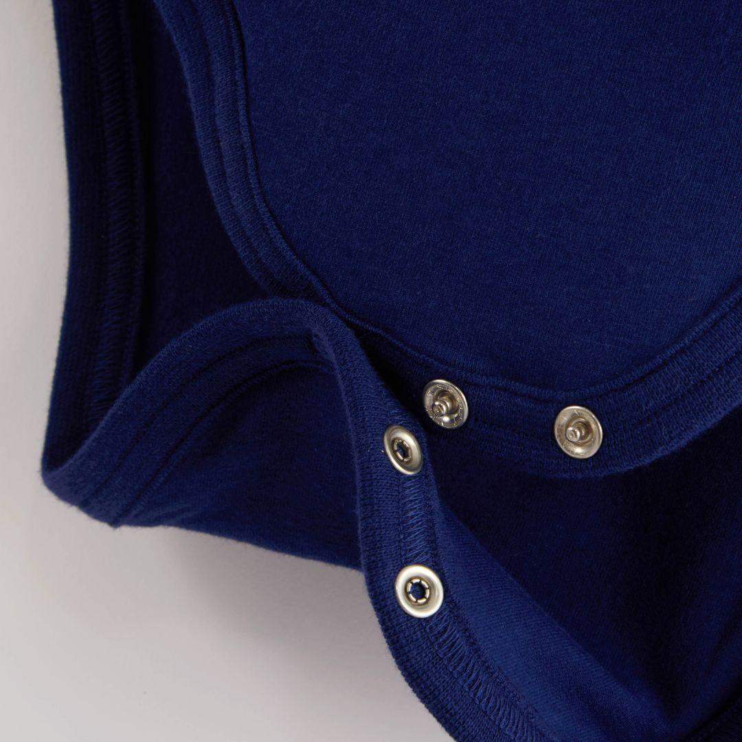 ScandiBugs Own Label Organic Long Sleeve Vest - Deep Sea Navy - Baby&More