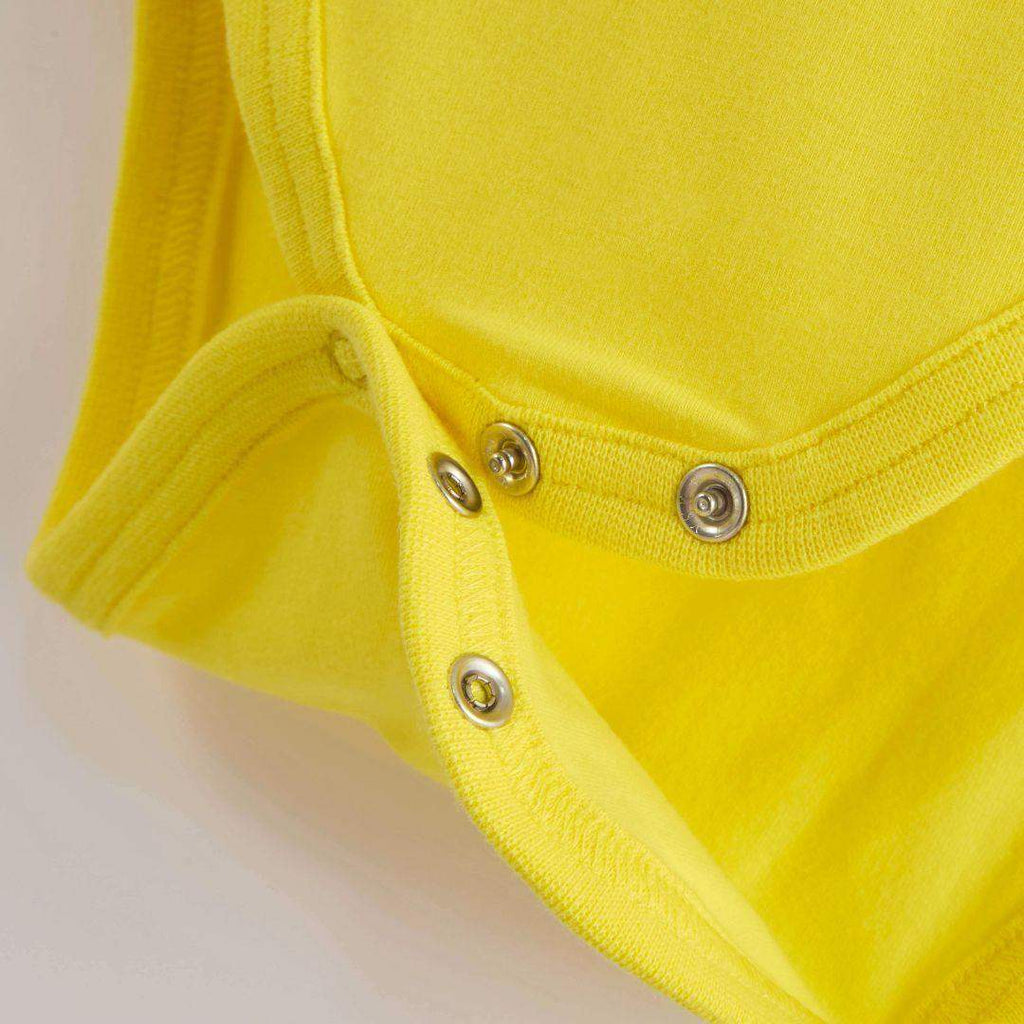 ScandiBugs Own Label Organic Long Sleeve Vest - Sunshine Yellow - Baby&More