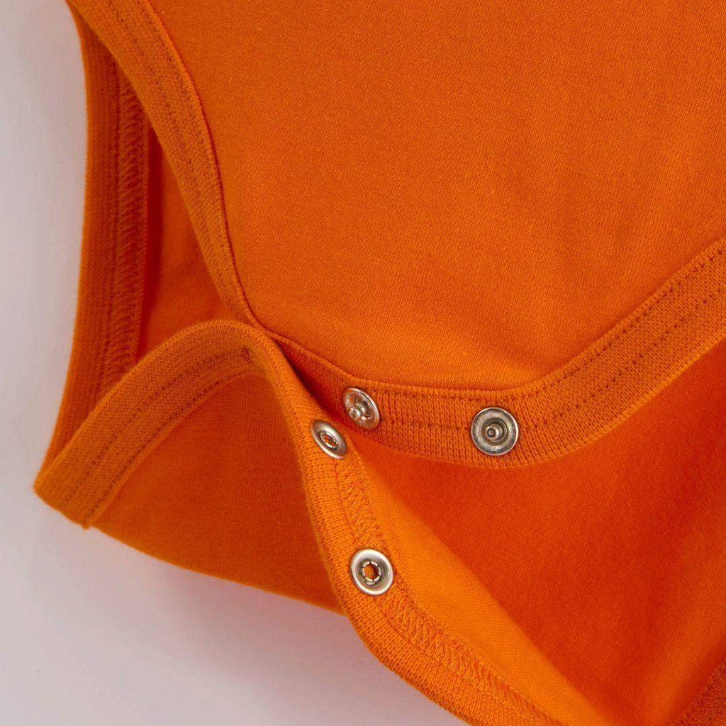 ScandiBugs Own Label Organic Long Sleeve Vest - Tangelo Orange - Baby&More