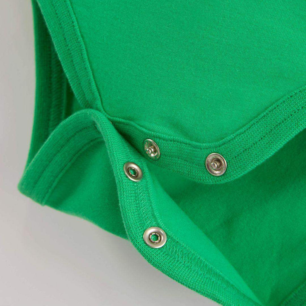 ScandiBugs Own Label Organic Long Sleeve Vest - Tropical Green - Baby&More