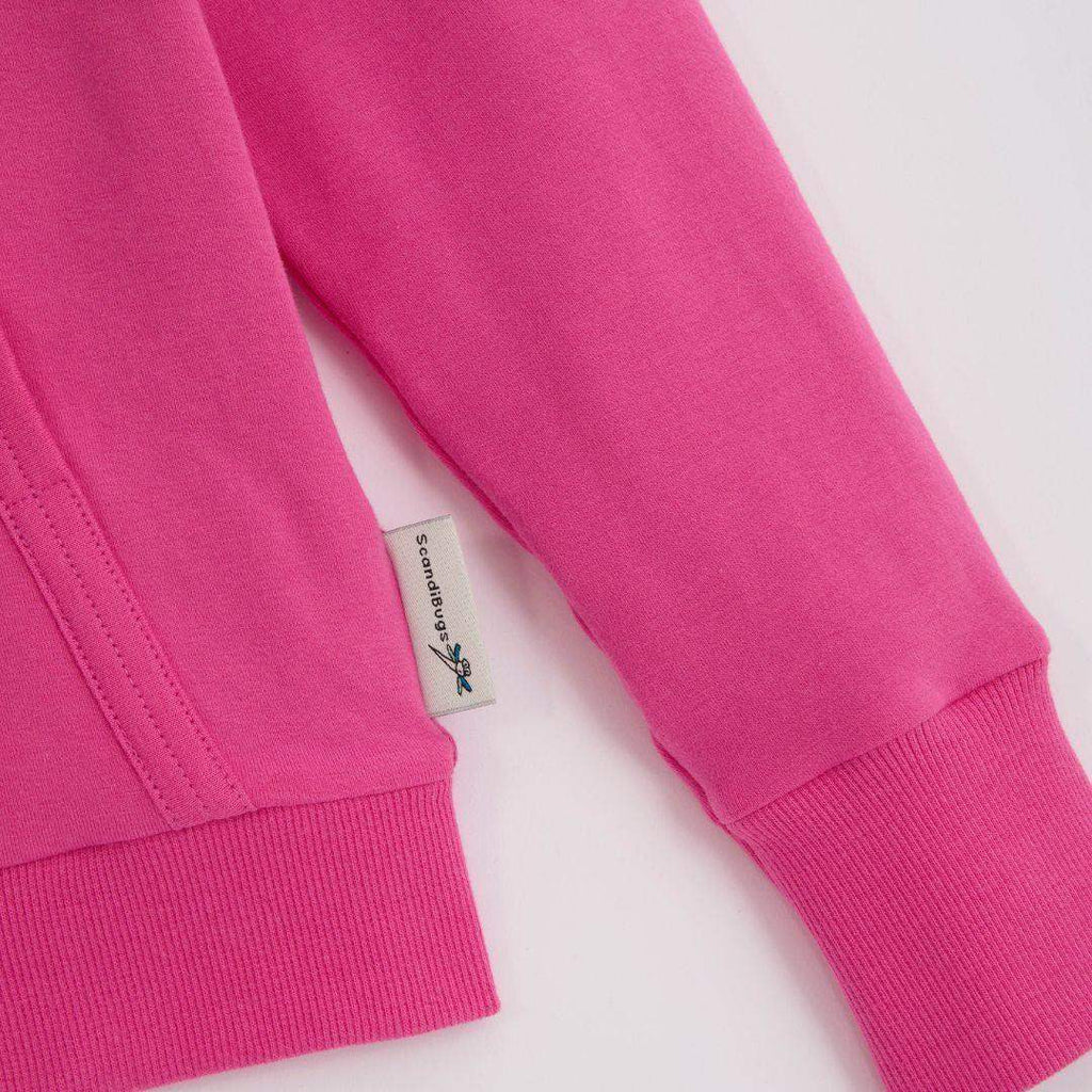 ScandiBugs Own Label Organic Reversible Hoodie - Bubblegum Pink & Perfectly Purple - Baby&More