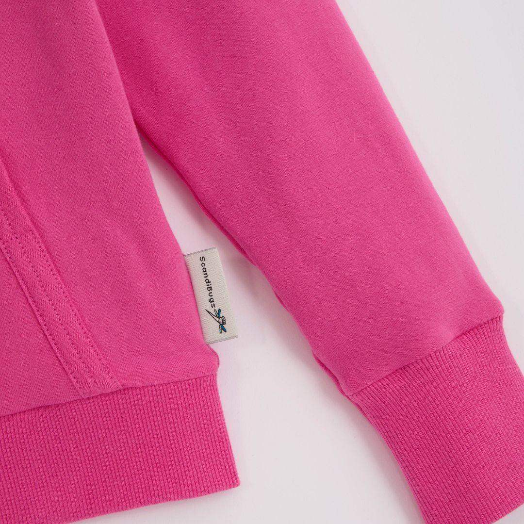 ScandiBugs Own Label Organic Reversible Hoodie - Bubblegum Pink & Perfectly Purple - Baby&More
