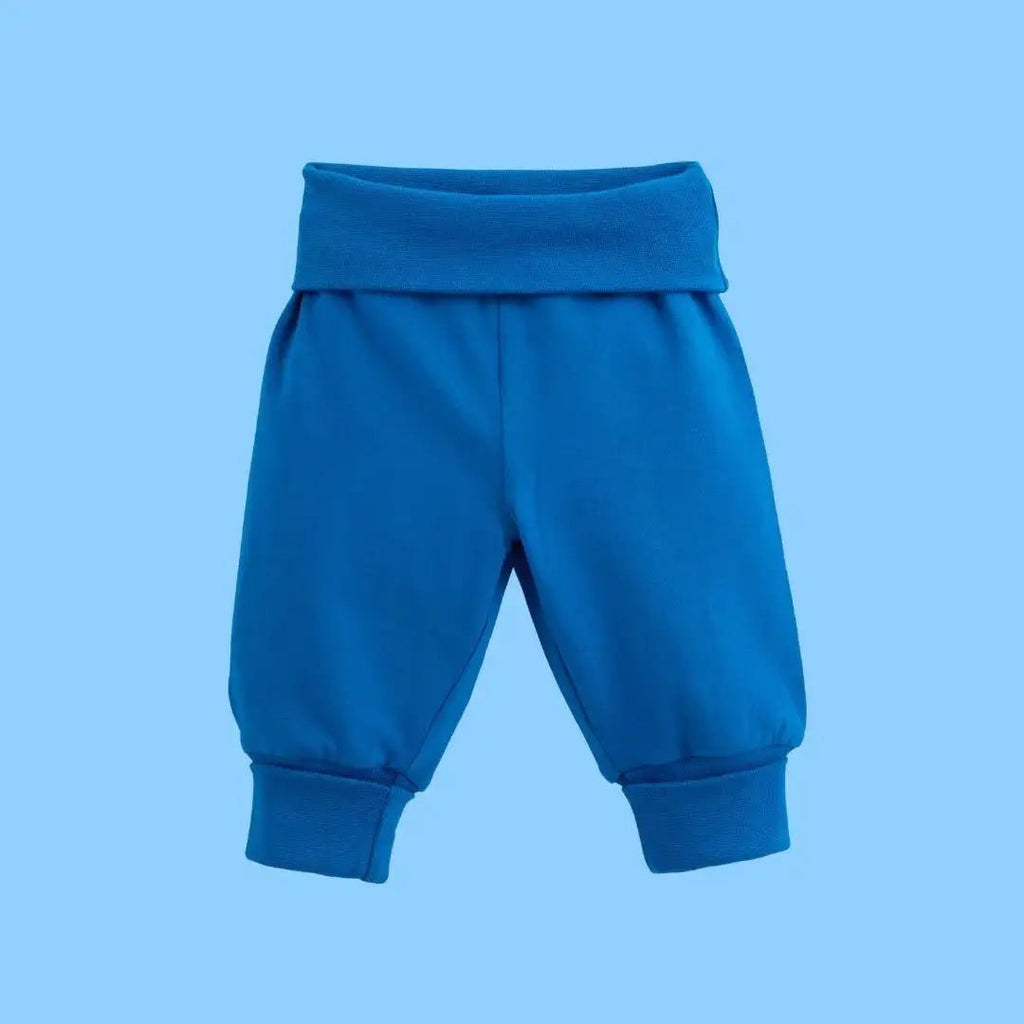 ScandiBugs Own Label Organic Yoga Pants - Peacock Blue - Baby&More
