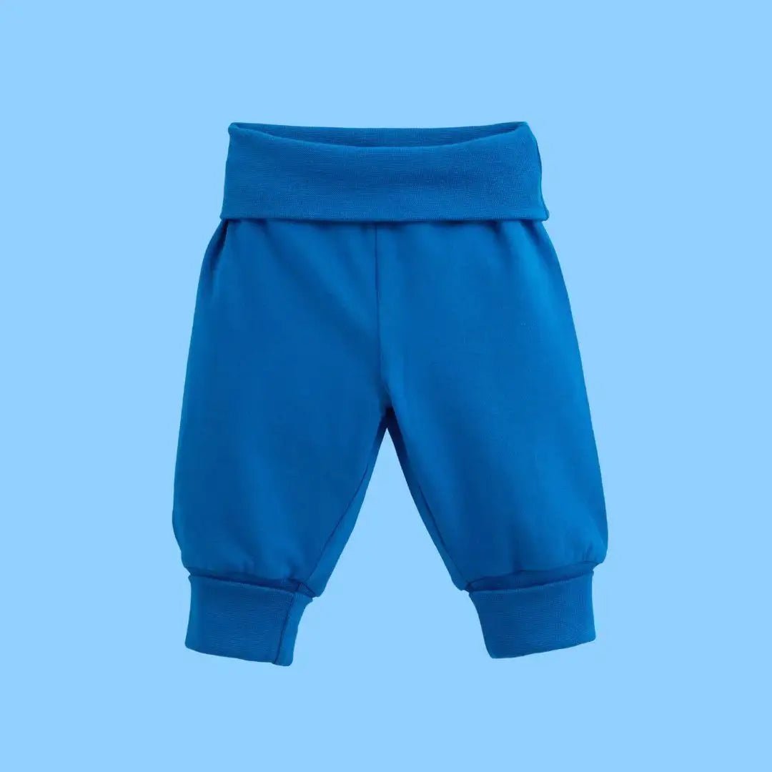ScandiBugs Own Label Organic Yoga Pants - Peacock Blue - Baby&More