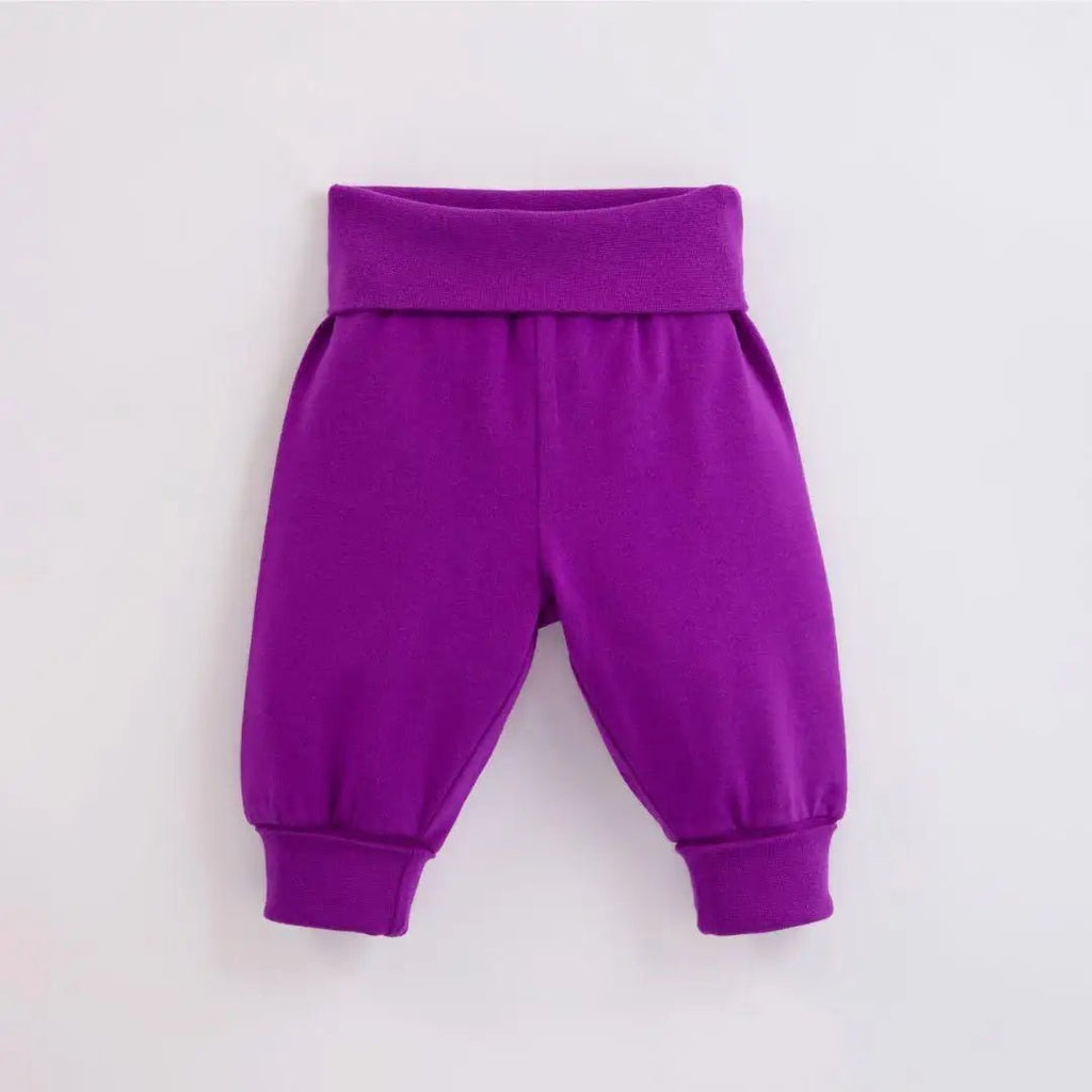 ScandiBugs Own Label Organic Yoga Pants - Perfectly Purple - Baby&More