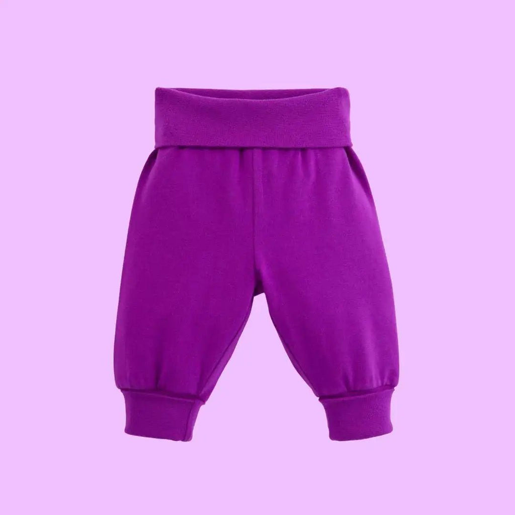 ScandiBugs Own Label Organic Yoga Pants - Perfectly Purple - Baby&More