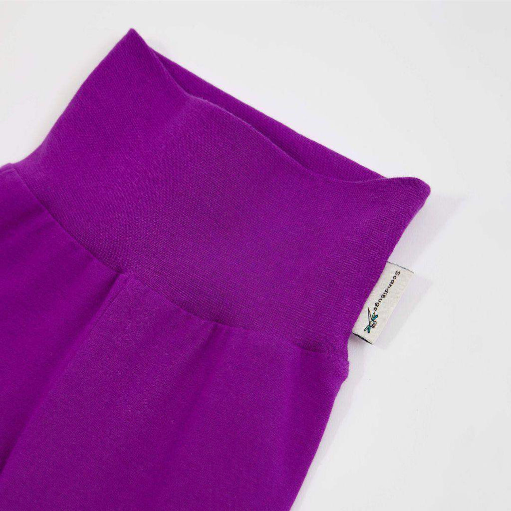 ScandiBugs Own Label Organic Yoga Pants - Perfectly Purple - Baby&More