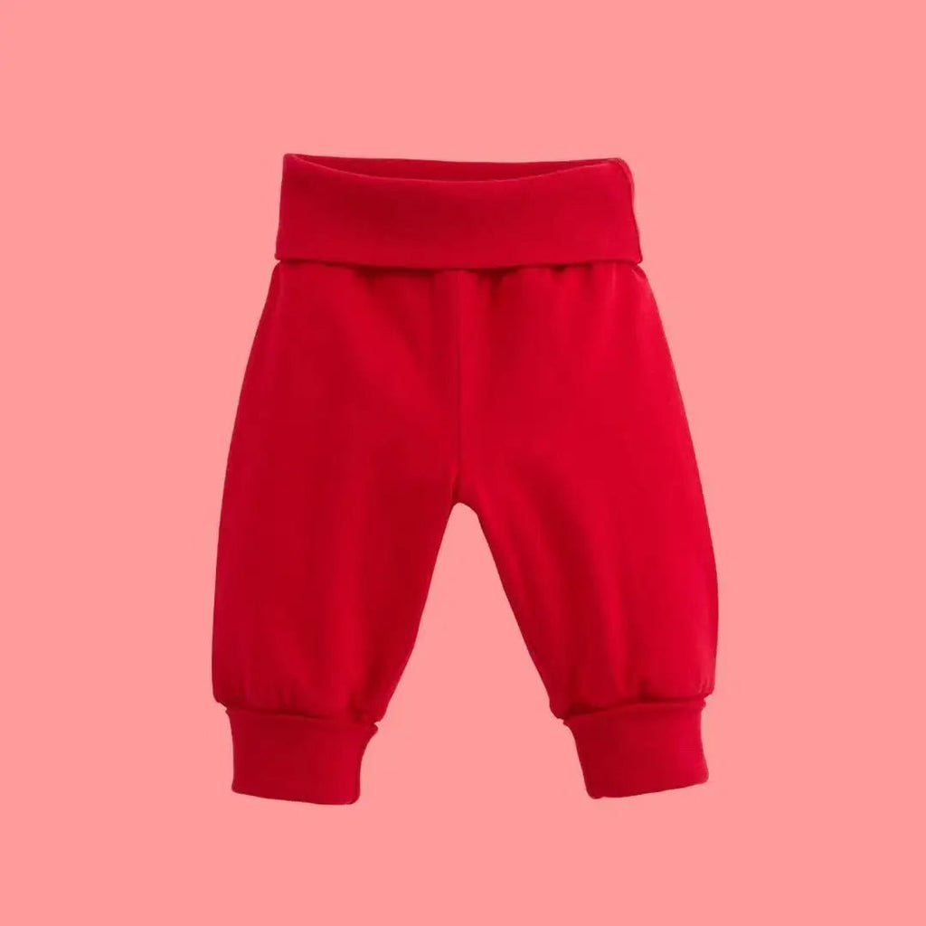 ScandiBugs Own Label Organic Yoga Pants - Roaring Red - Baby&More