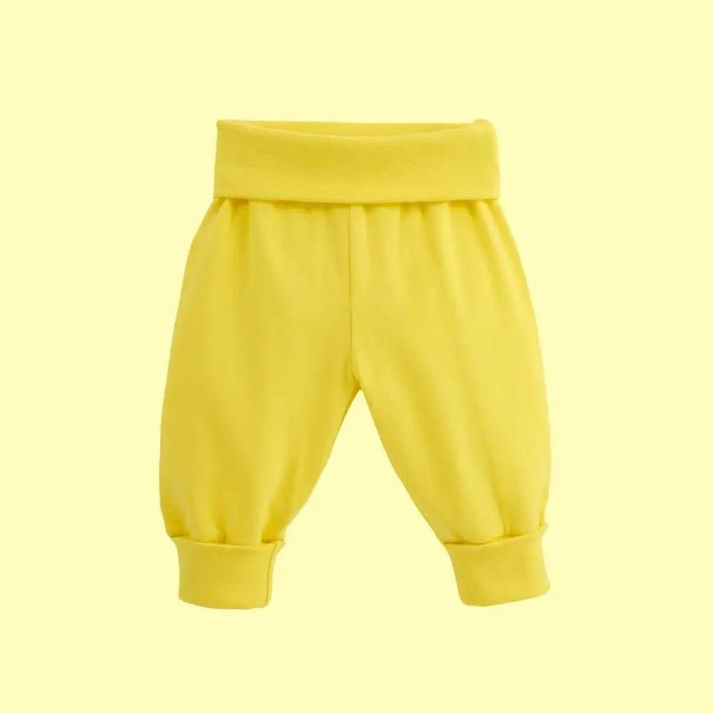 ScandiBugs Own Label Organic Yoga Pants - Sunshine Yellow - Baby&More