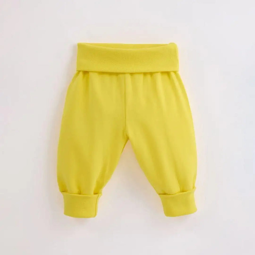 ScandiBugs Own Label Organic Yoga Pants - Sunshine Yellow - Baby&More