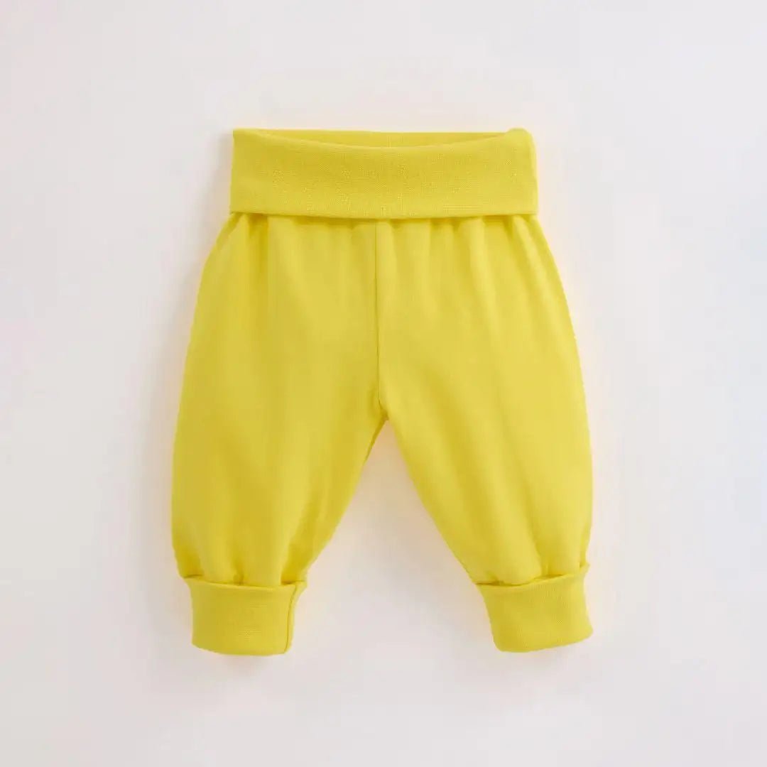 ScandiBugs Own Label Organic Yoga Pants - Sunshine Yellow - Baby&More