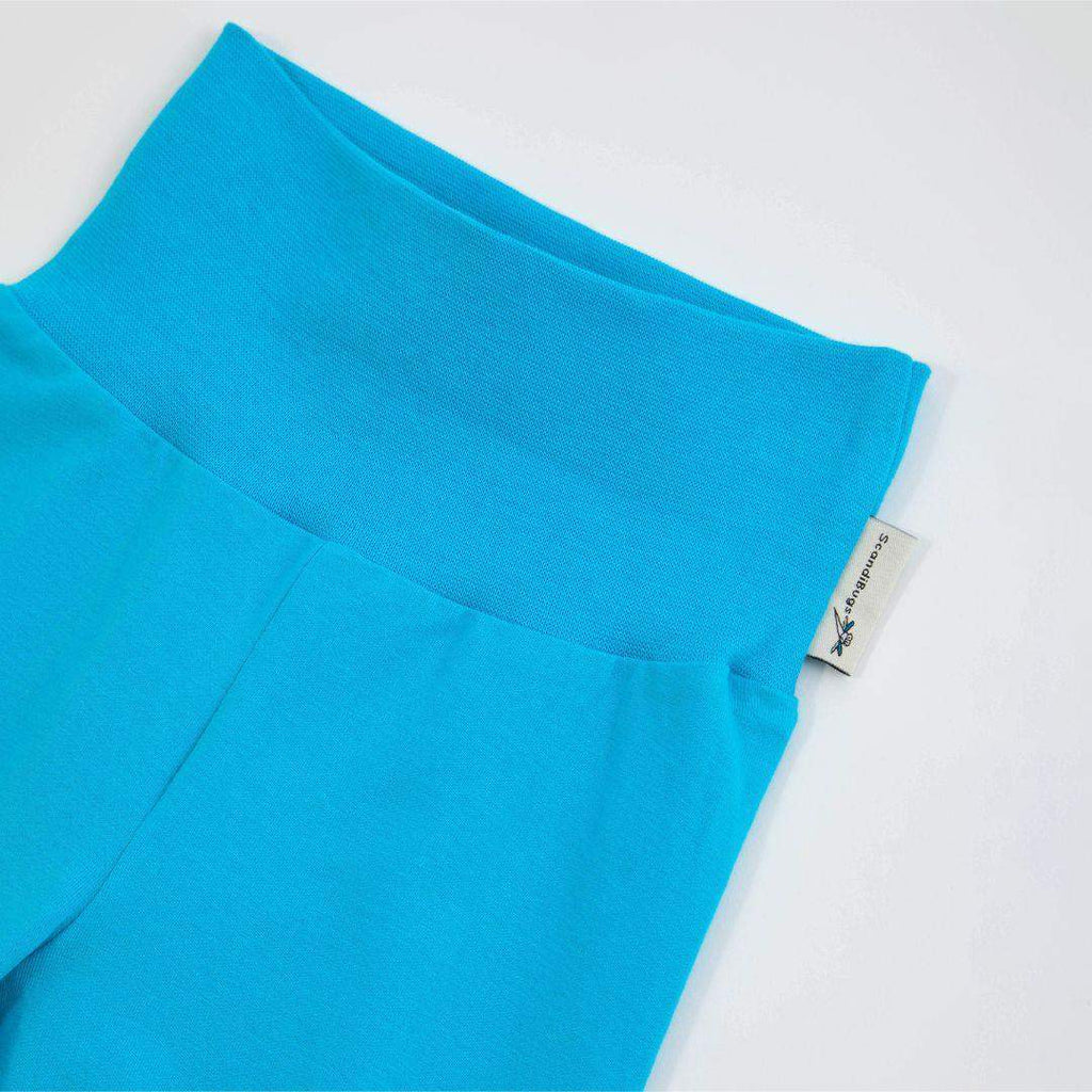 ScandiBugs Own Label Organic Yoga Pants - Tempting Turquoise - Baby&More