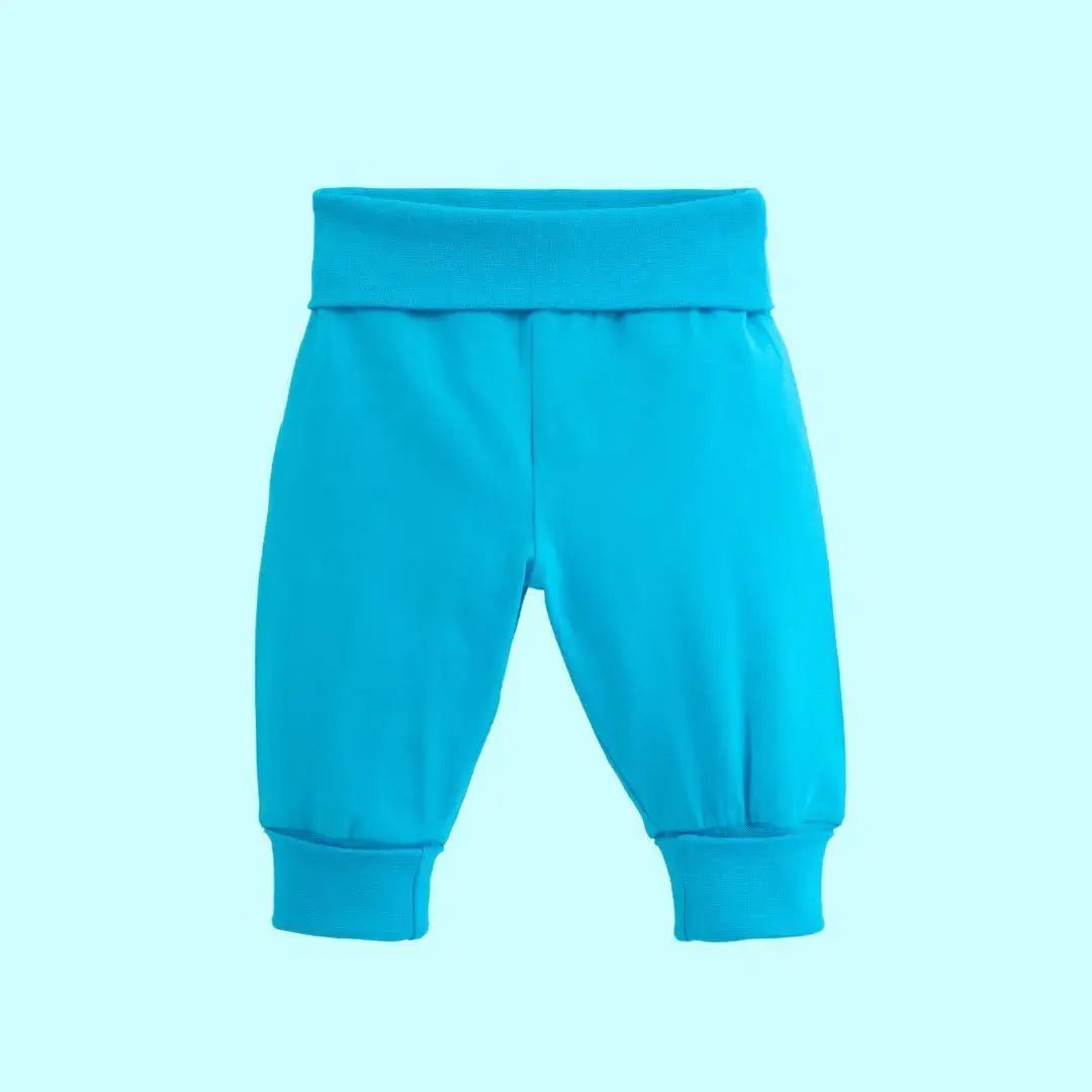 ScandiBugs Own Label Organic Yoga Pants - Tempting Turquoise - Baby&More