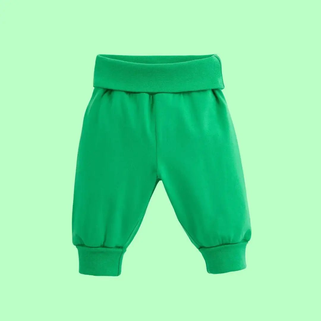 ScandiBugs Own Label Organic Yoga Pants - Tropical Green - Baby&More