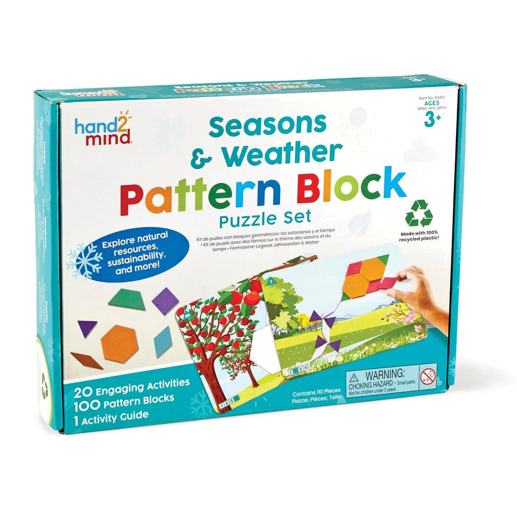 Seasons & Weather Pattern Block Puzzle Set - Baby&More
