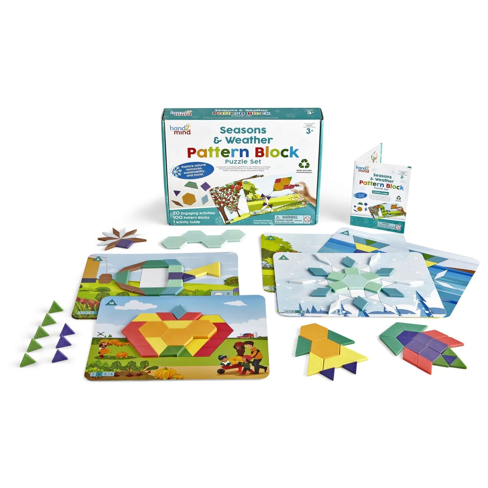 Seasons & Weather Pattern Block Puzzle Set - Baby&More