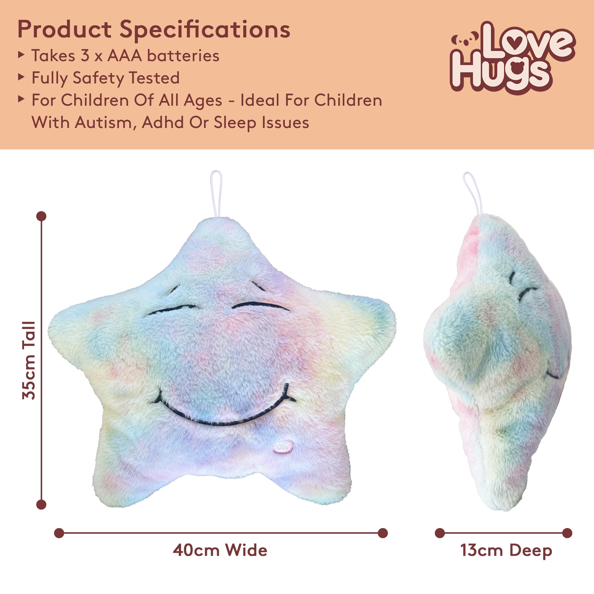 Sensory Star Musical Light Up Toy - Baby&More