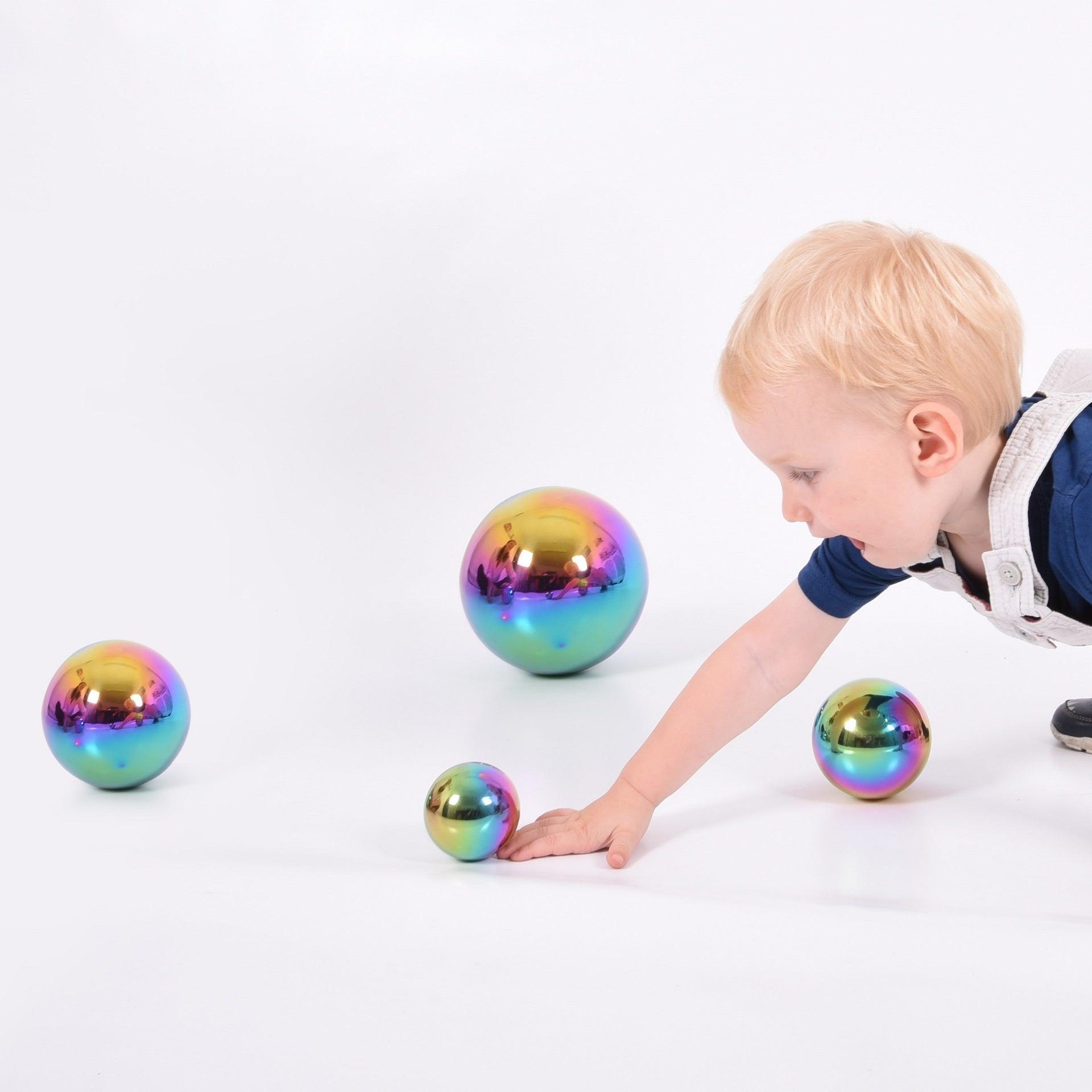 Sensory Steel Colour Burst Balls - Baby&More