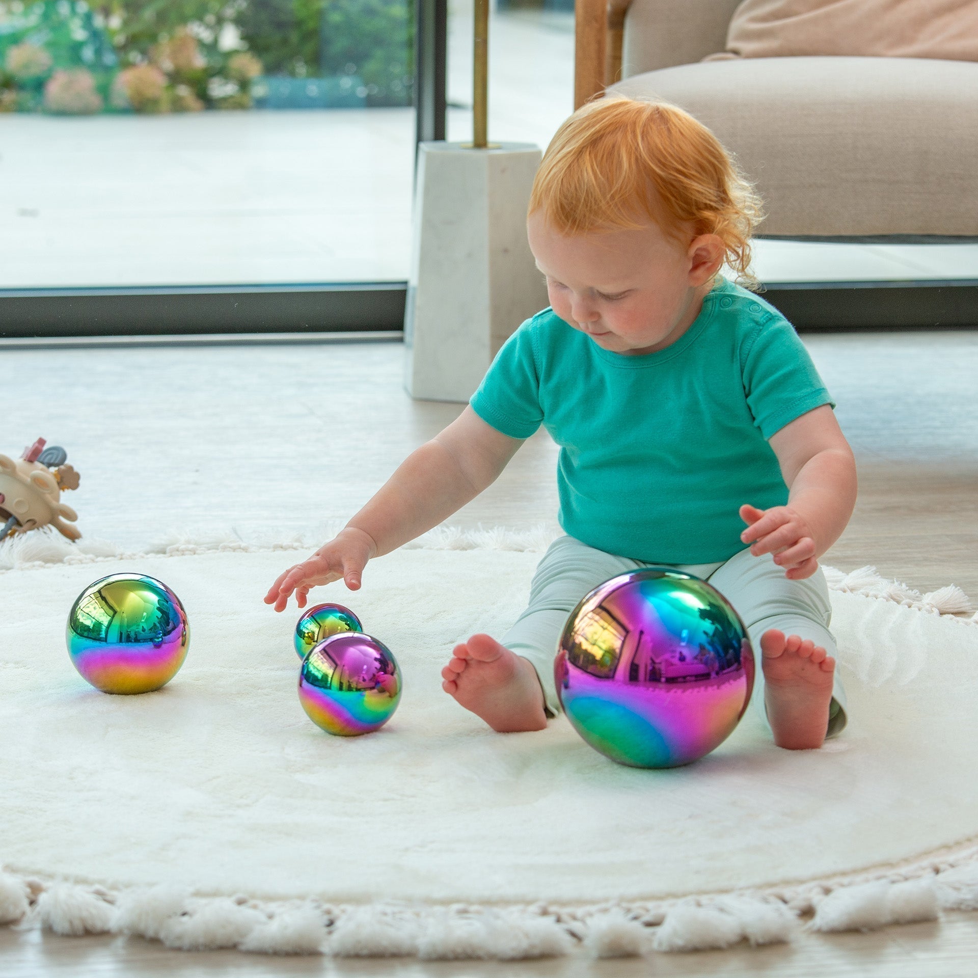 Sensory Steel Colour Burst Balls - Baby&More