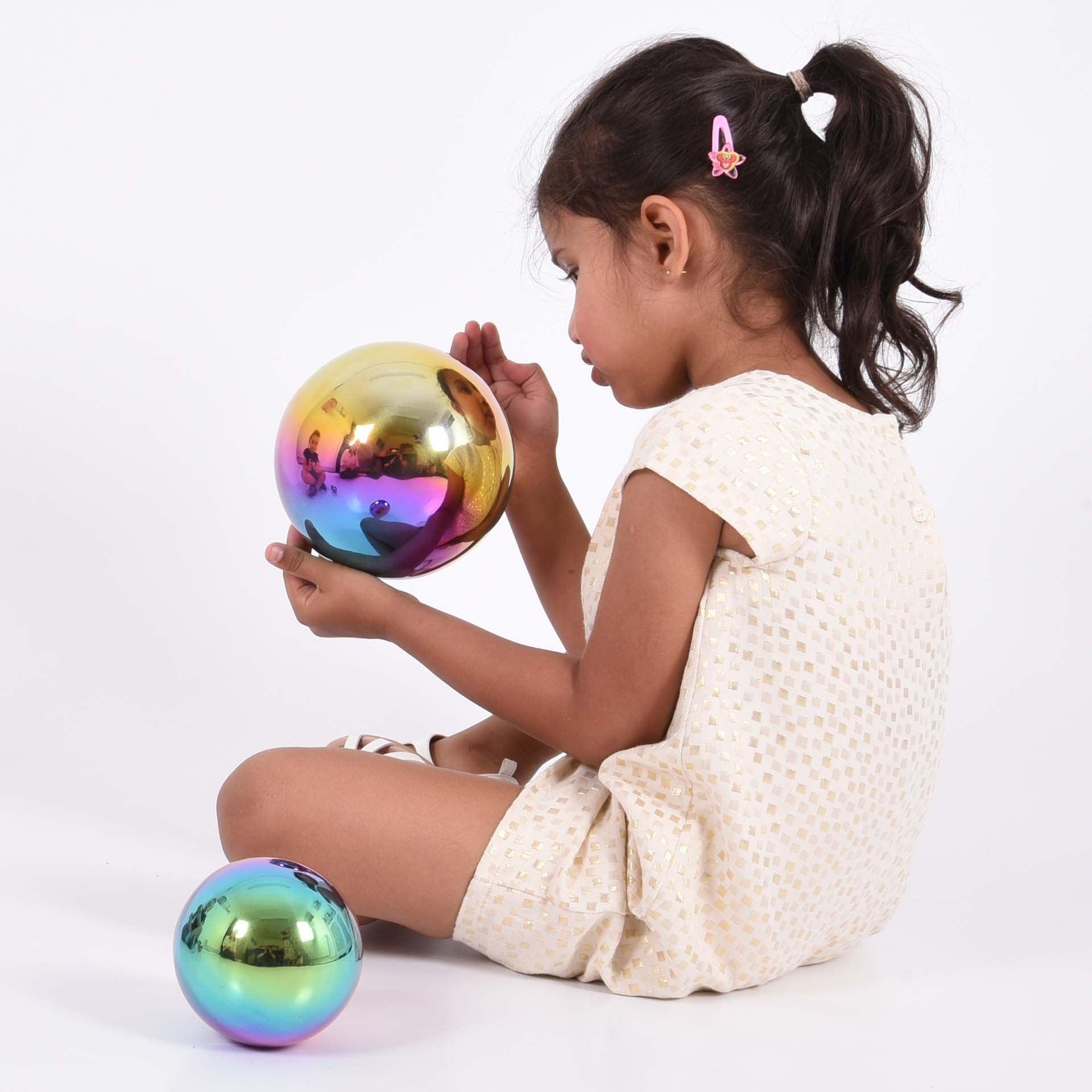 Sensory Steel Colour Burst Balls - Baby&More