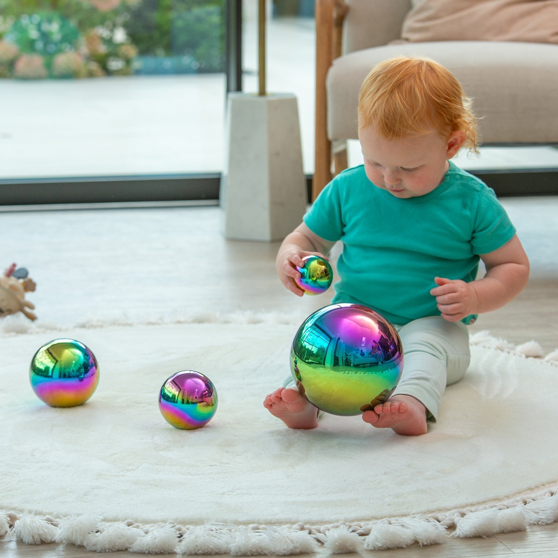 Sensory Steel Colour Burst Balls - Baby&More