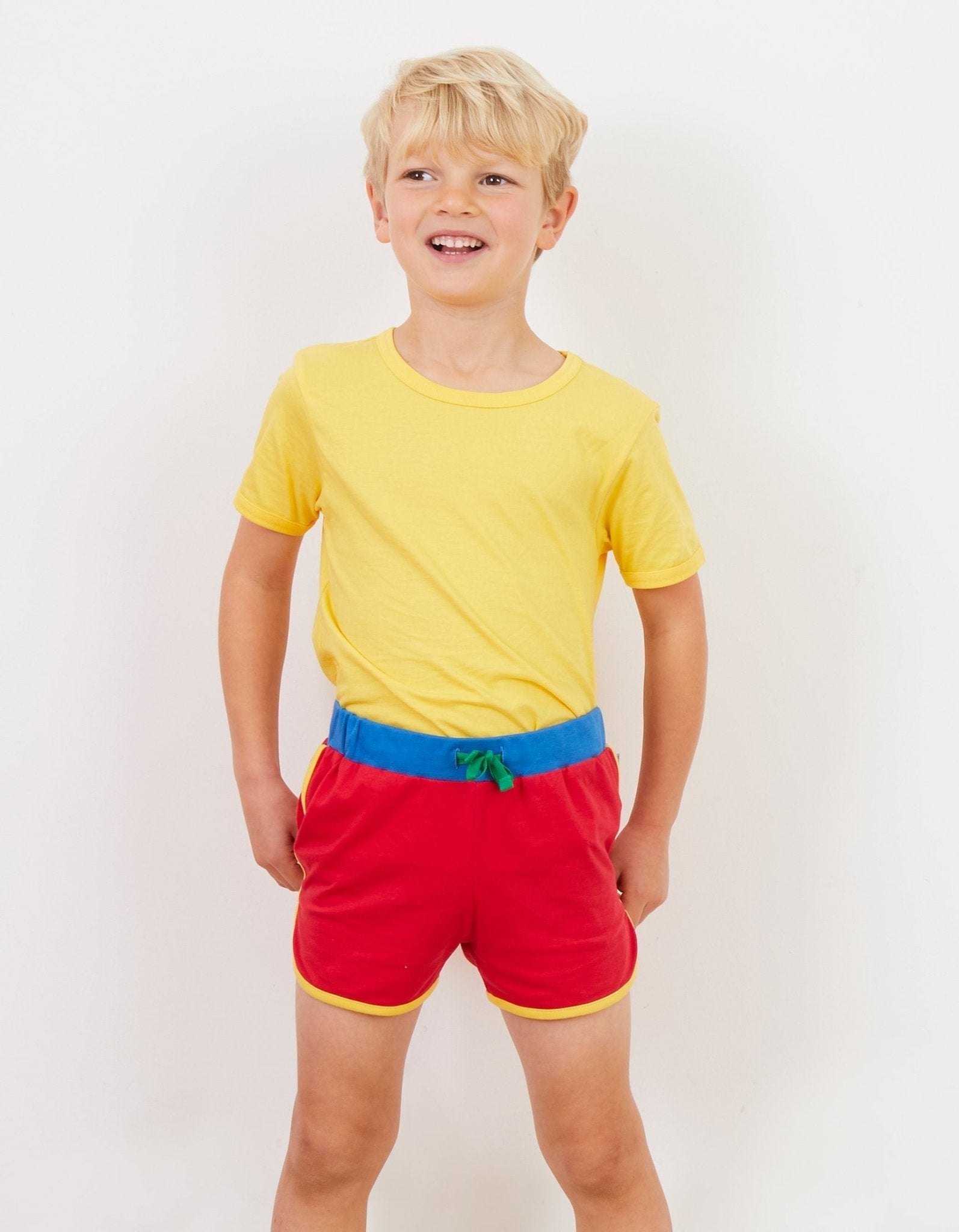 Toby Tiger Organic Running Shorts - Red