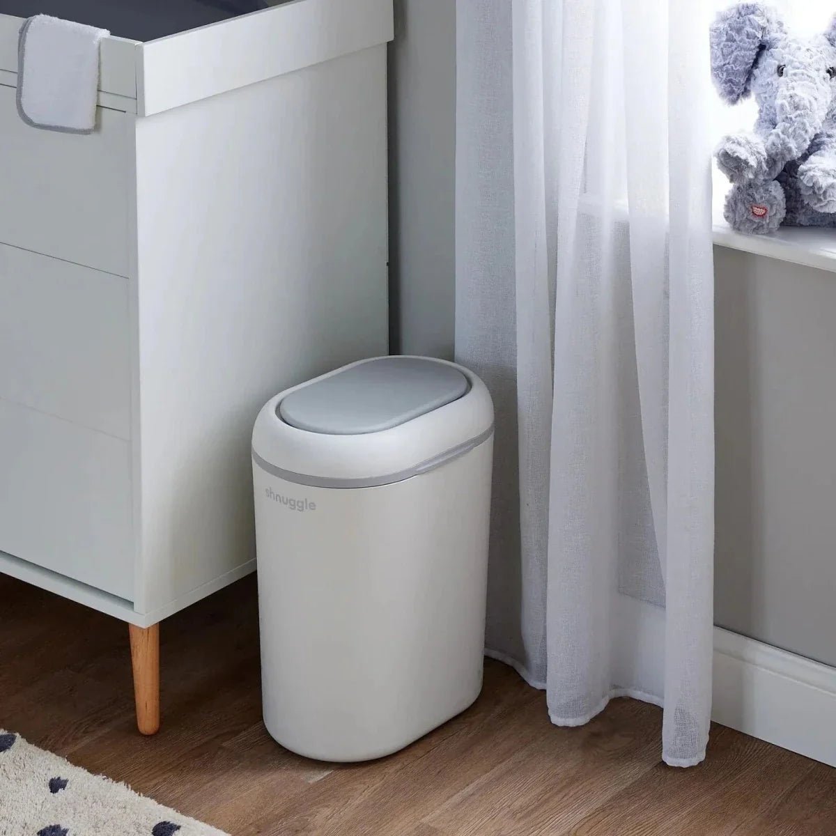 Shnuggle Eco - Touch Nappy Bin - White - Baby&More