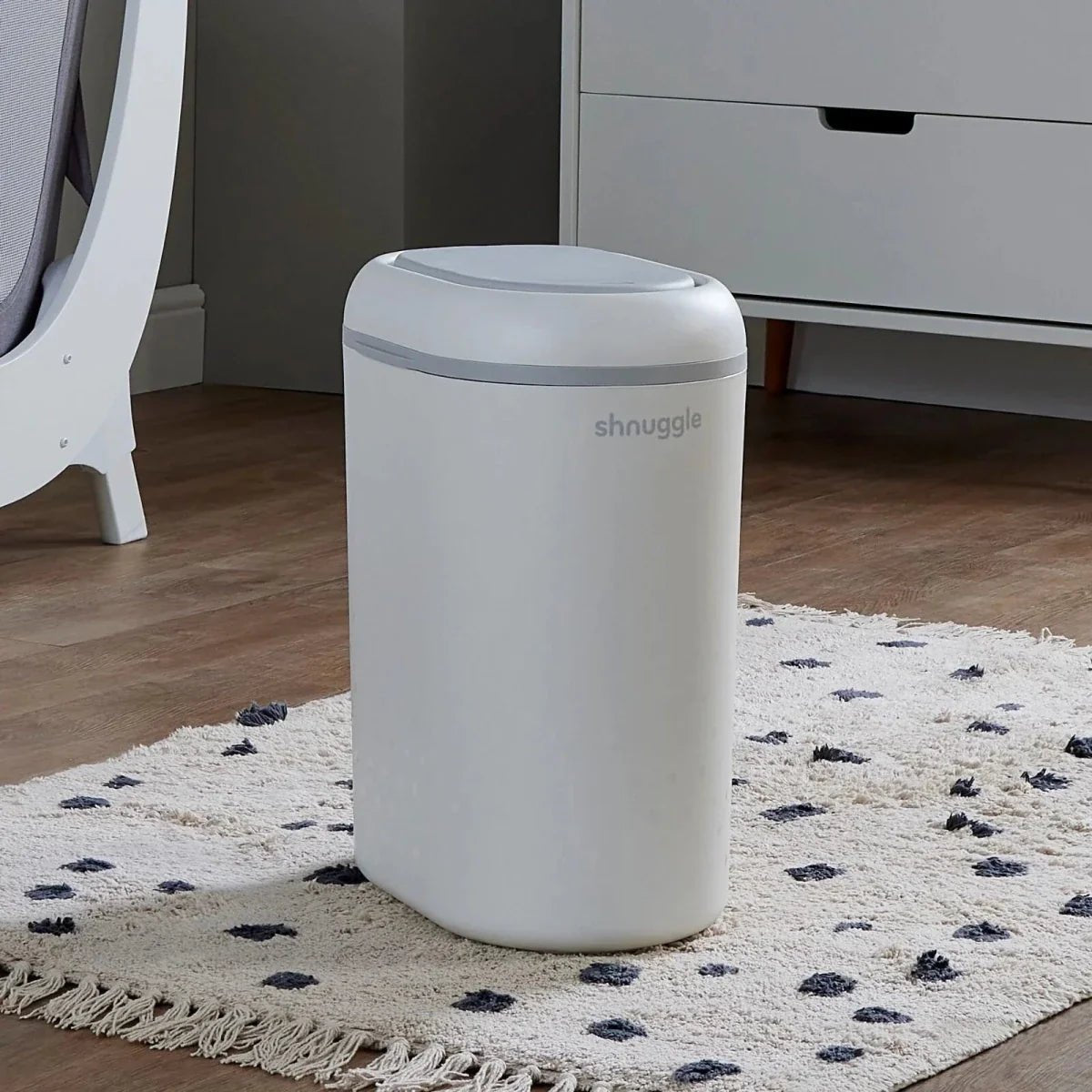 Shnuggle Eco - Touch Nappy Bin - White - Baby&More