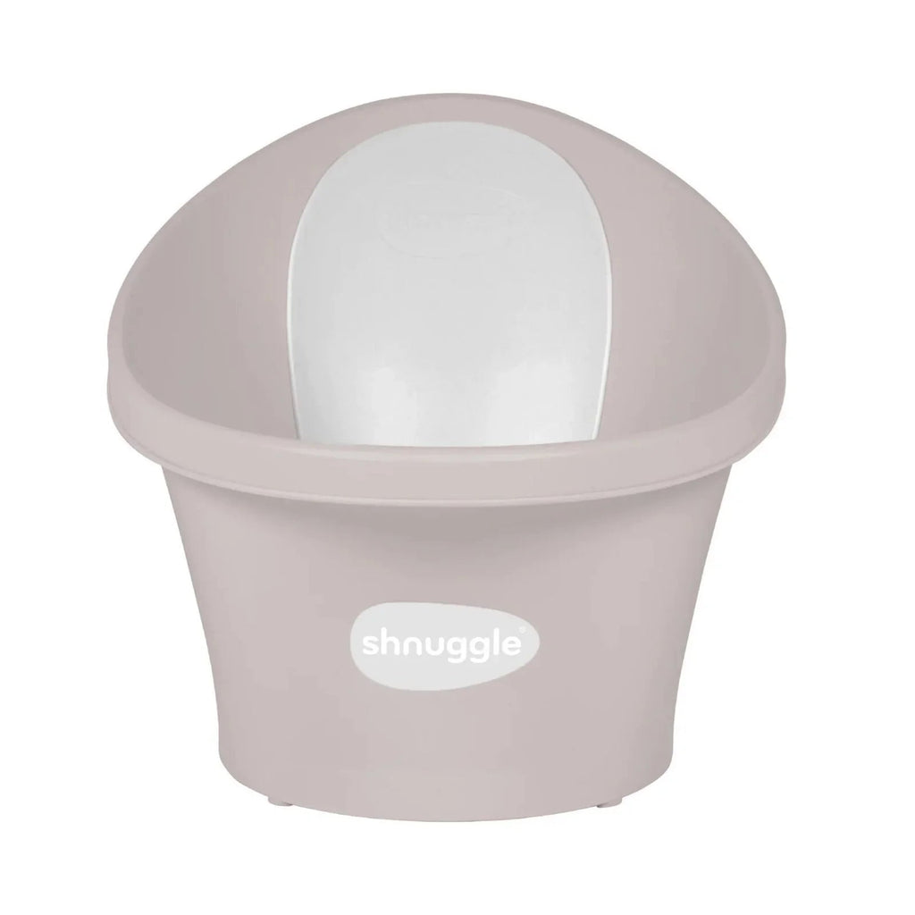 Shnuggle Newborn Baby Bath with Plug - Taupe - Baby&More
