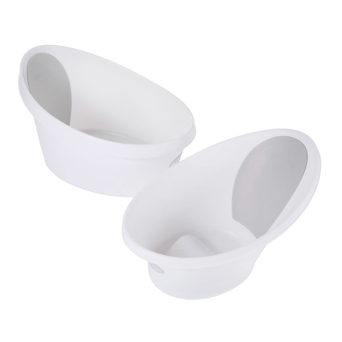 Shnuggle Toddler Bath Tub - White With Light Grey Backrest - Baby&More