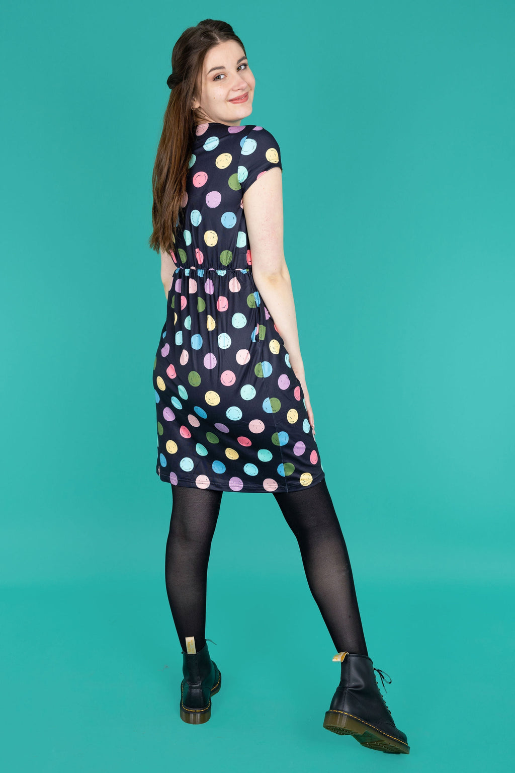 Milkymoon  Knee Length Breastfeeding Dress - Spot