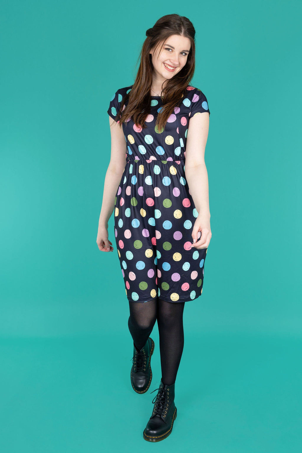 The Knee Length Breastfeeding Dress - Spot