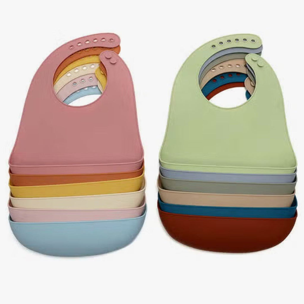 Silicone Bib in Dusty Pink - Baby&More