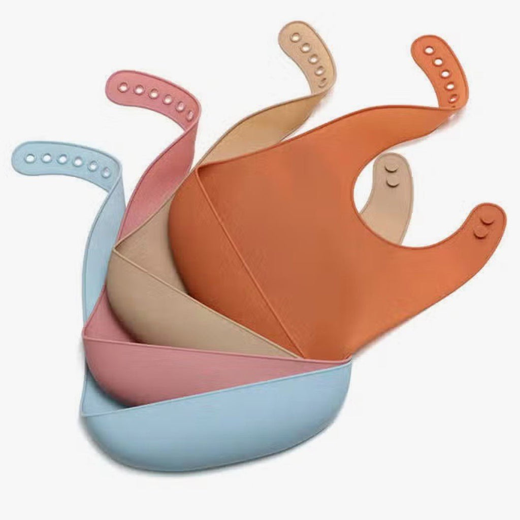 Silicone Bib in Dusty Pink - Baby&More