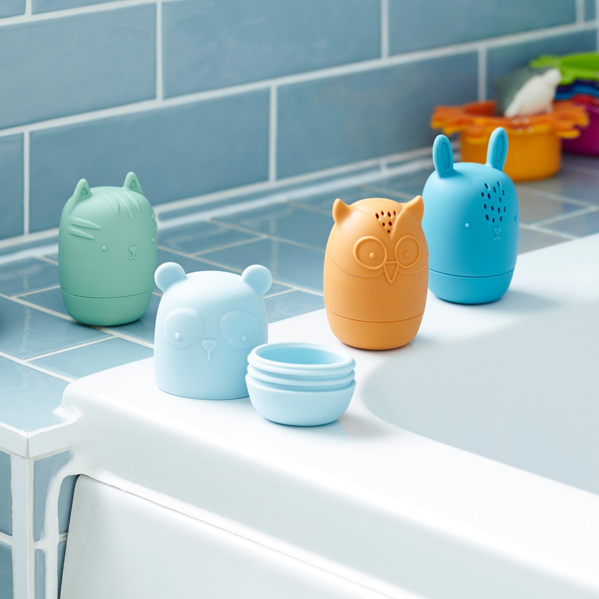 SiliSoft® Animal Squirters - Neutral - Baby&More