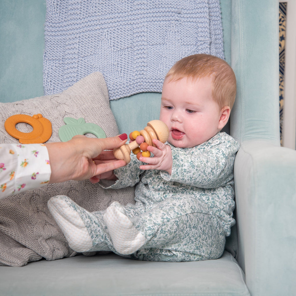 SiliSoft® Bead Rattle - Earth - Baby&More